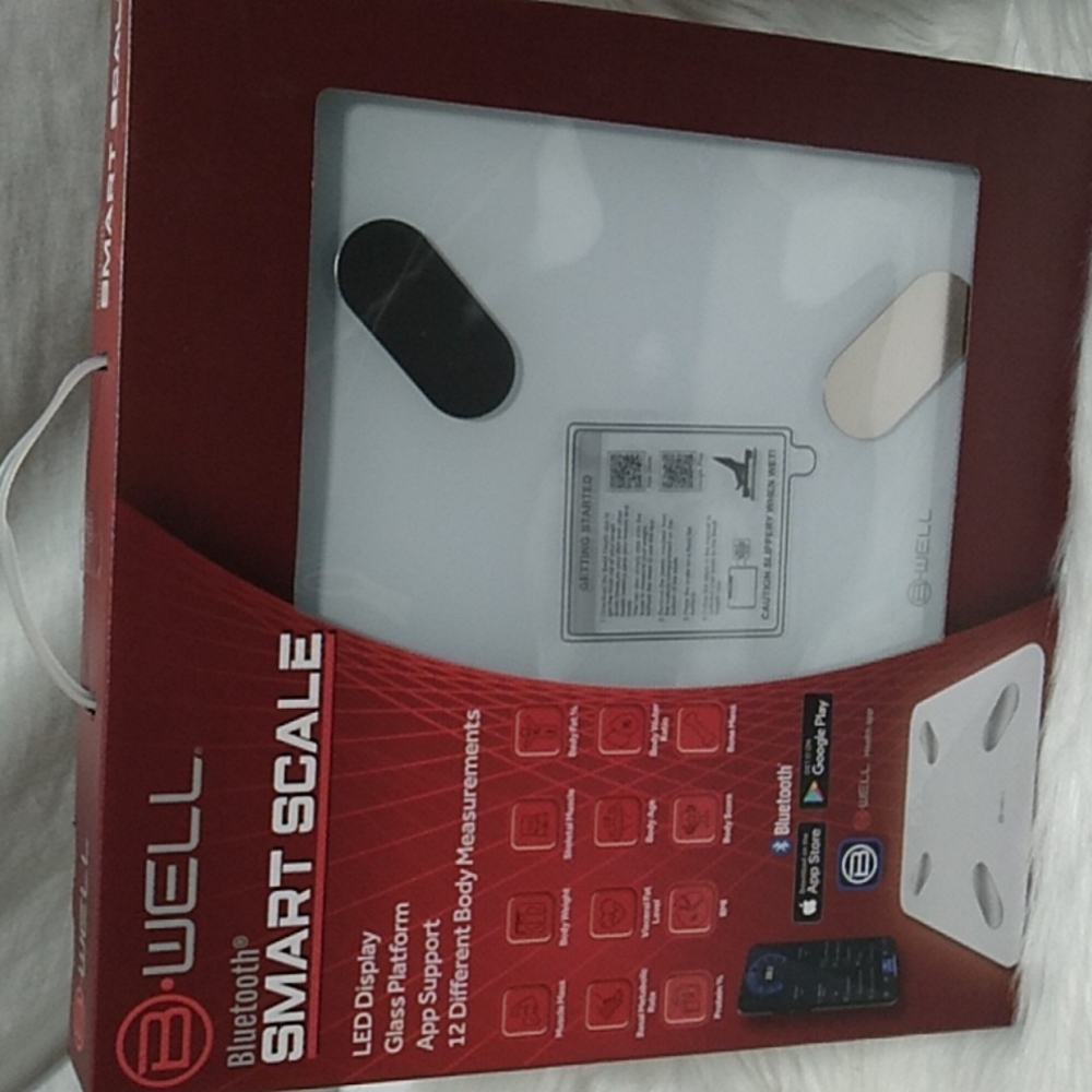 NWT B-Well Bluetooth Smart Scale W/Health App